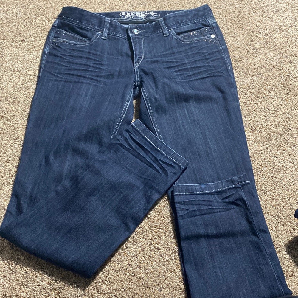 Express Jeans, dark wash and classy